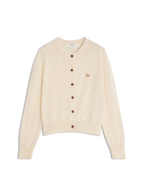 W Pearl Pink Baby Fox Merino Wool Regular Cardigan