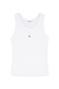 W White Baby Fox Tank Top