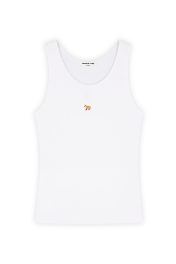 W White Baby Fox Tank Top