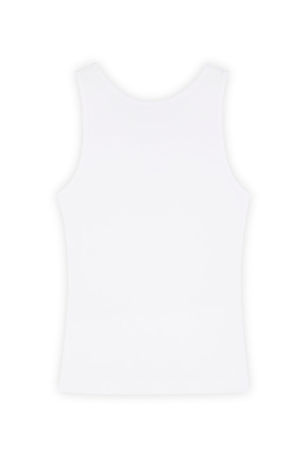 W White Baby Fox Tank Top