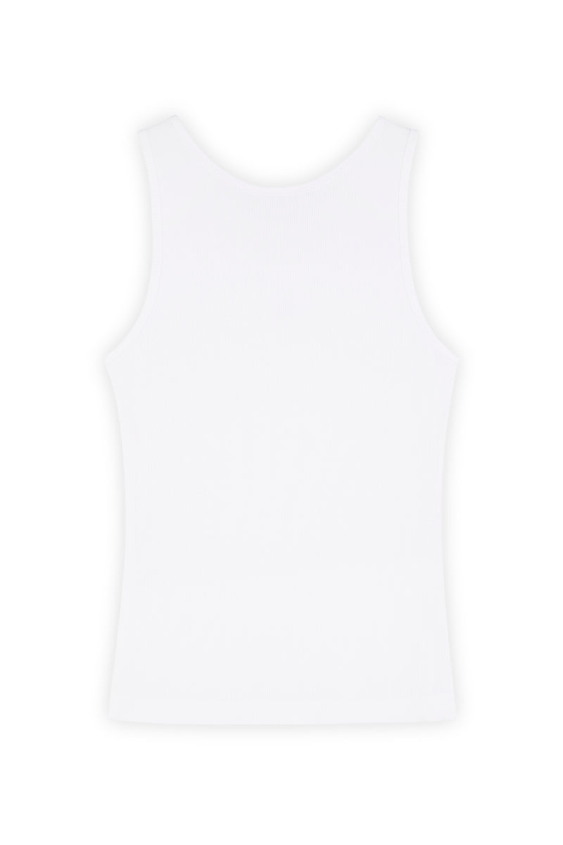W White Baby Fox Tank Top