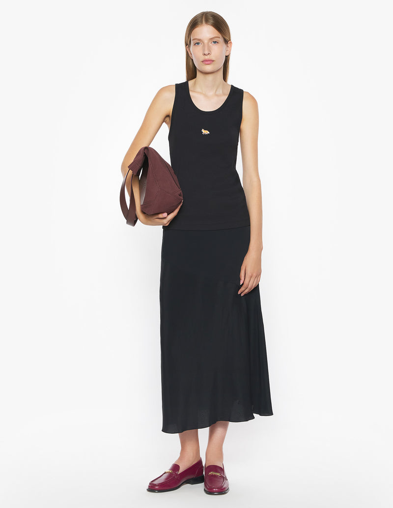 W Black Baby Fox Tank Top