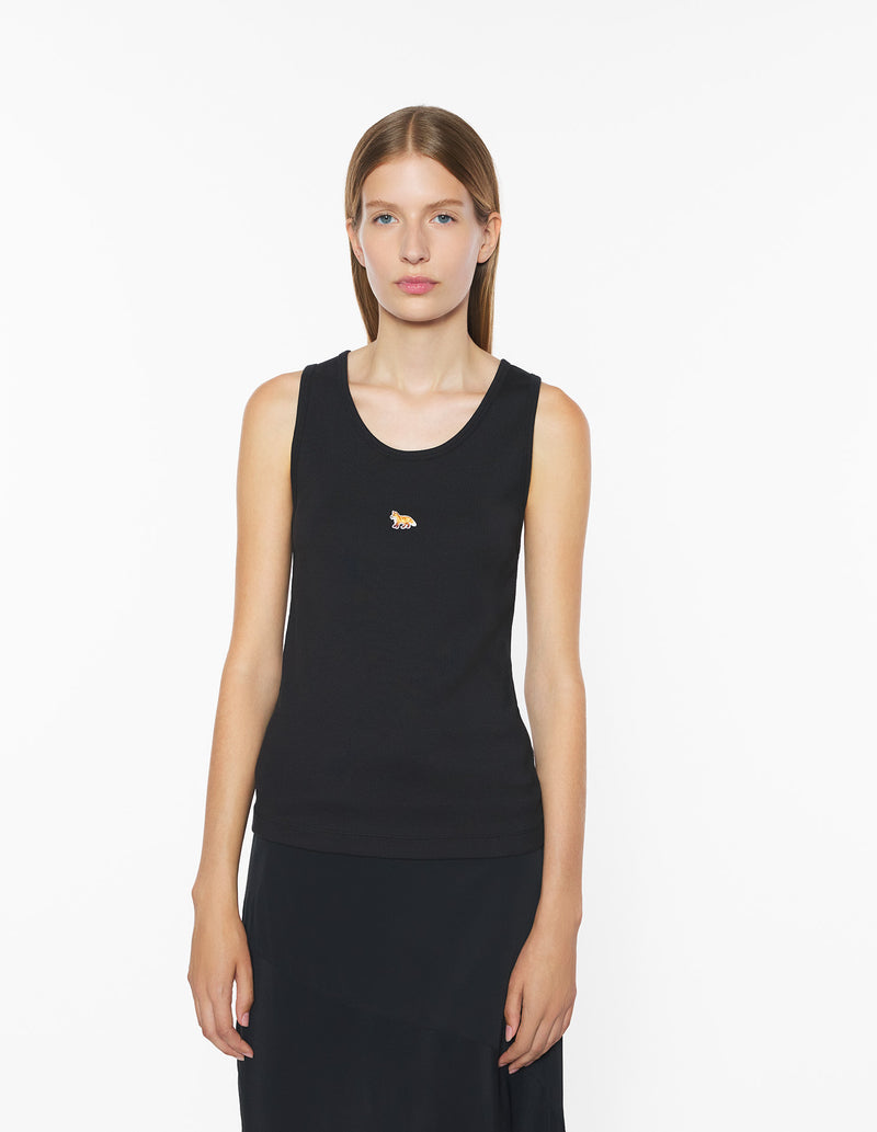 W Black Baby Fox Tank Top