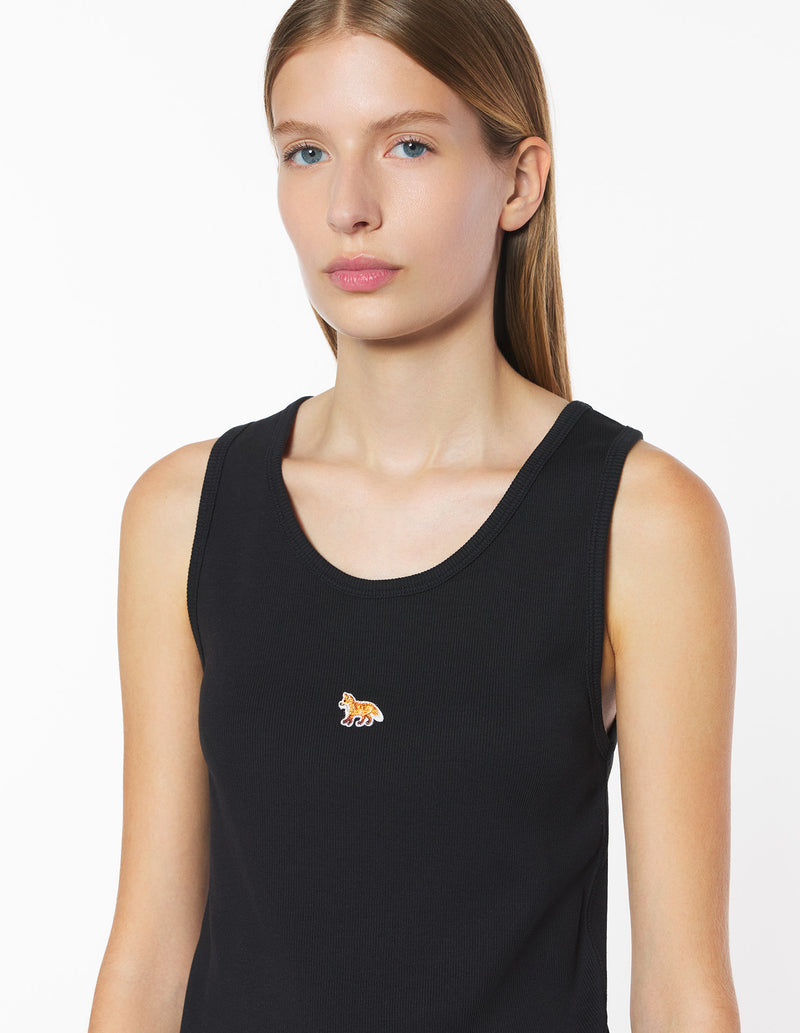 W Black Baby Fox Tank Top