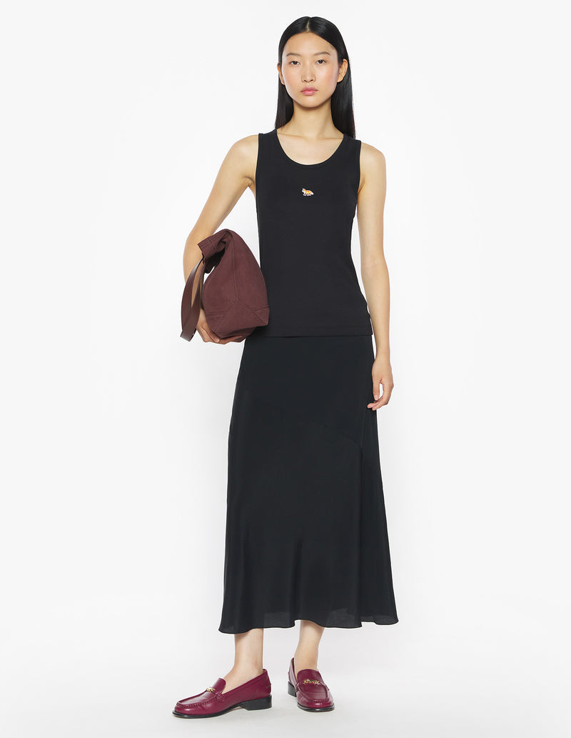 W Black Baby Fox Tank Top