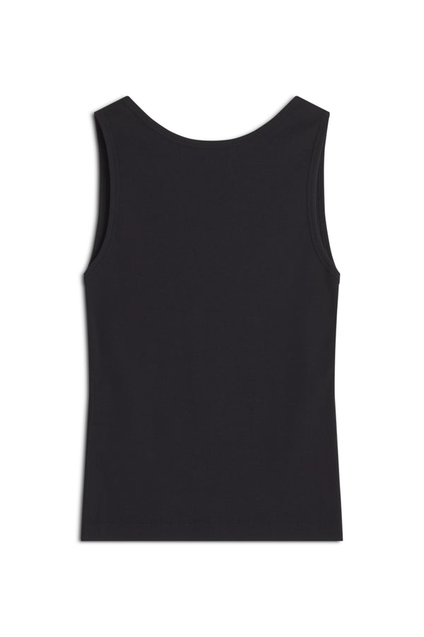 W Black Baby Fox Tank Top