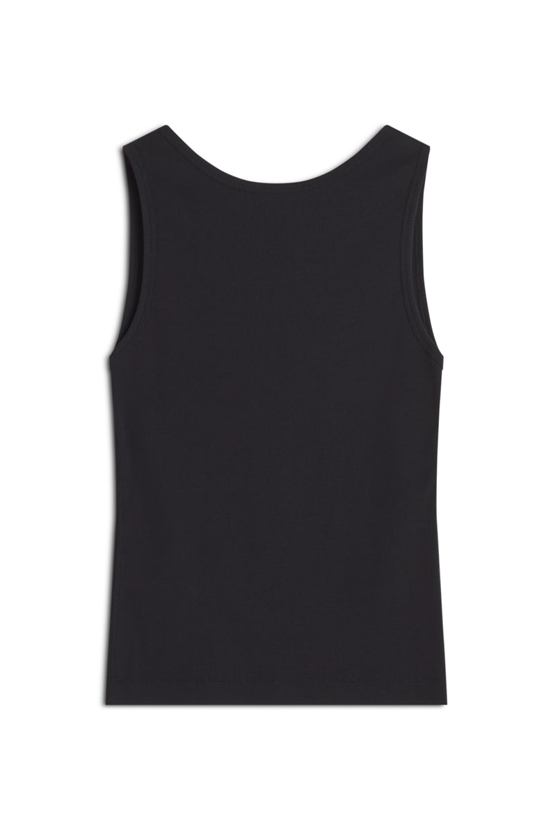 W Black Baby Fox Tank Top