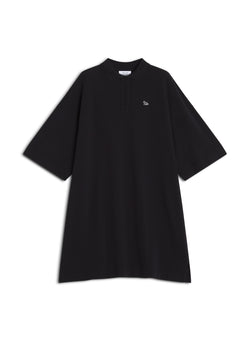 W Black Baby Fox Oversized Polo Dress