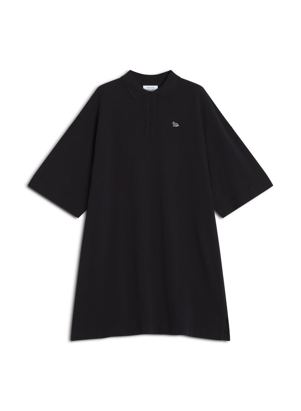 W Black Baby Fox Oversized Polo Dress
