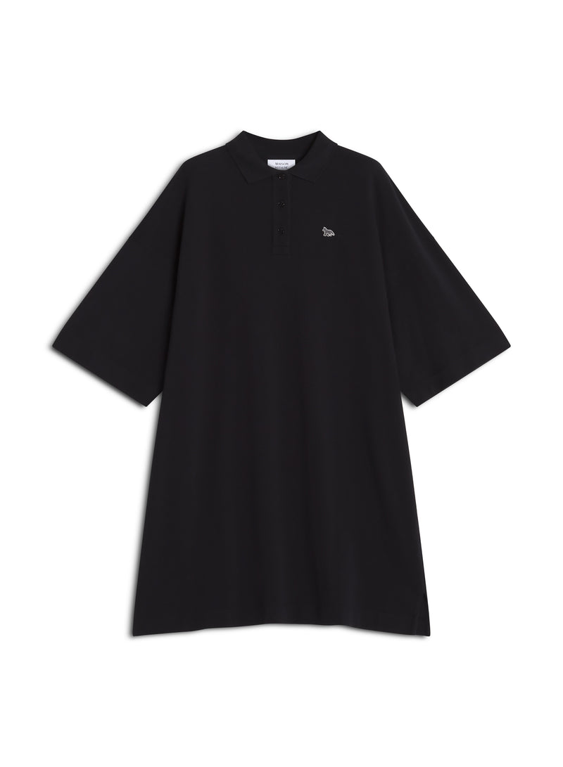 W Black Baby Fox Oversized Polo Dress