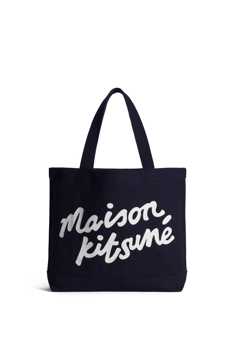 Navy Maison Kitsune Handwriting Tote