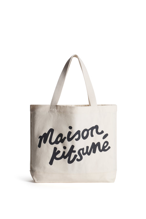 Ecru Maison Kitsune Handwriting Tote