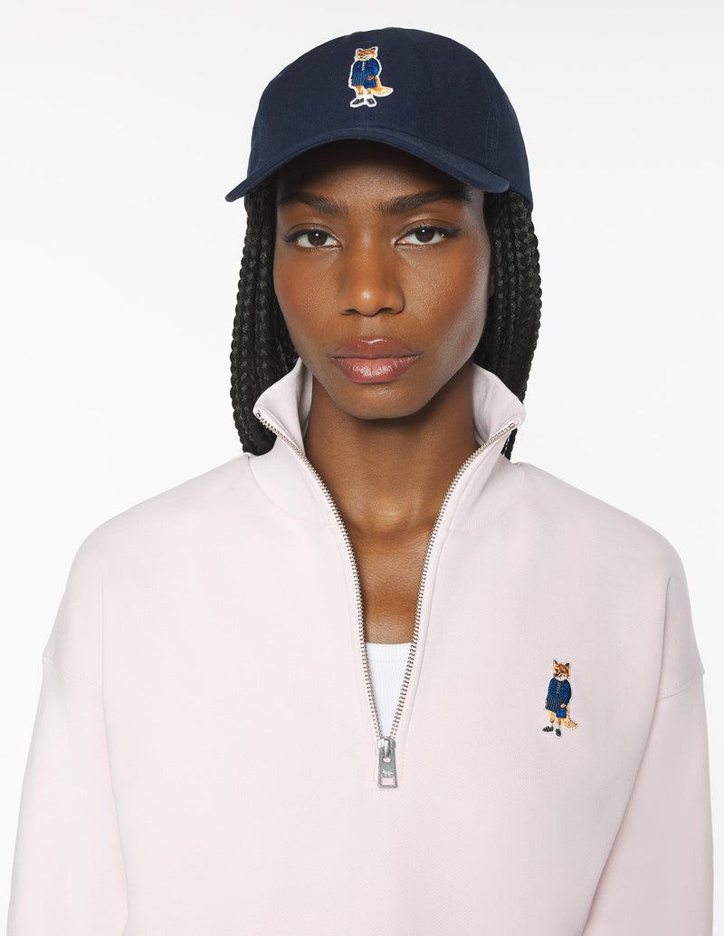 Navy Dressed Fox Cap