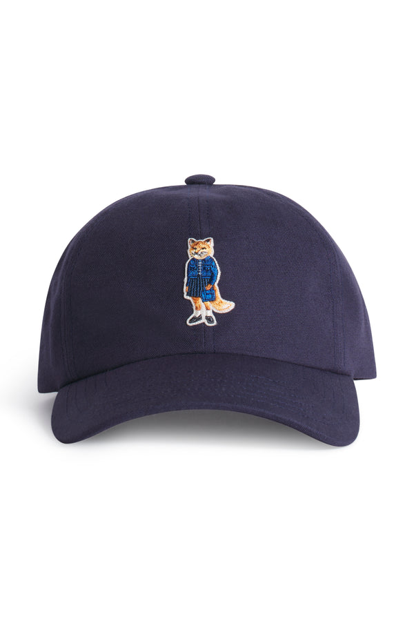 Navy Dressed Fox Cap