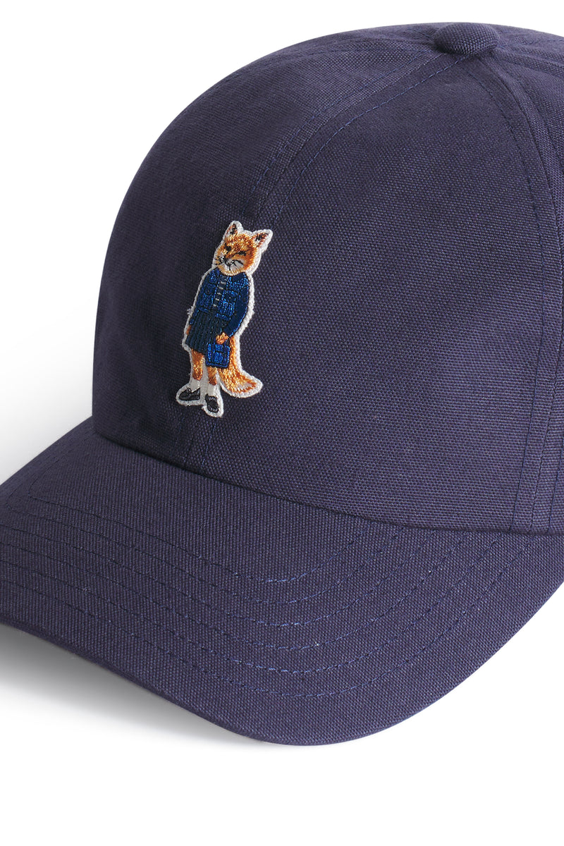 Navy Dressed Fox Cap
