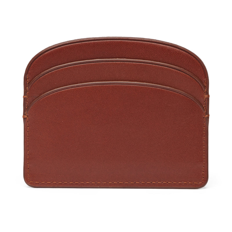 Brown Demilune Cardholder