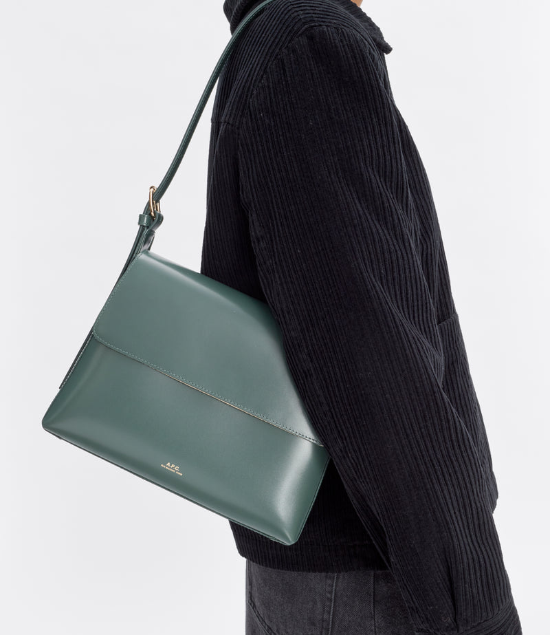 Dark Green Virginie Flap Bag