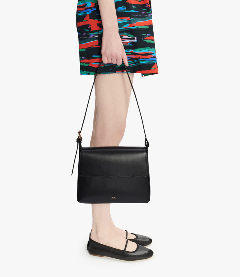 Black Virginie Flap Bag