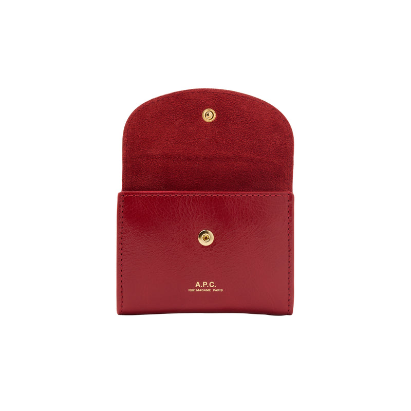 Red Crinkled Geneve Business Cardholder