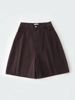 Black Grape Reverse Denim Shorts
