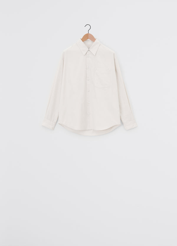 Light Cream Cotton Relaxed Shirt