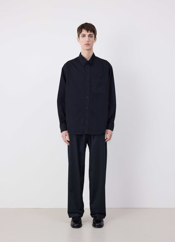 Ash Black Relaxed Workwear Shirt