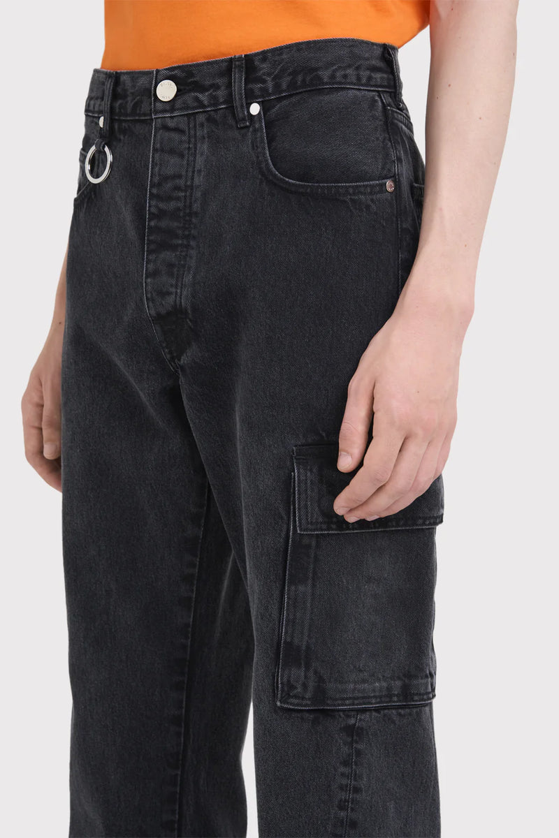 Black Washed Surface Denim