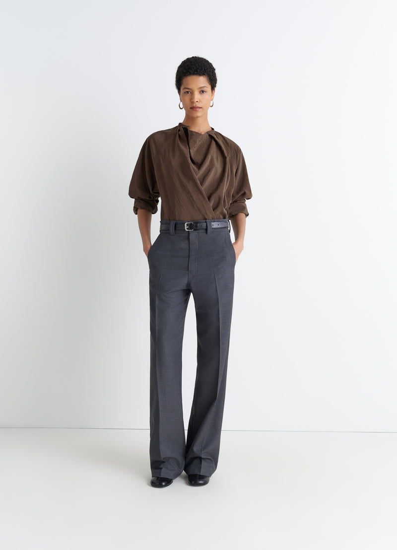 Brunette Dry Silk Twisted Top