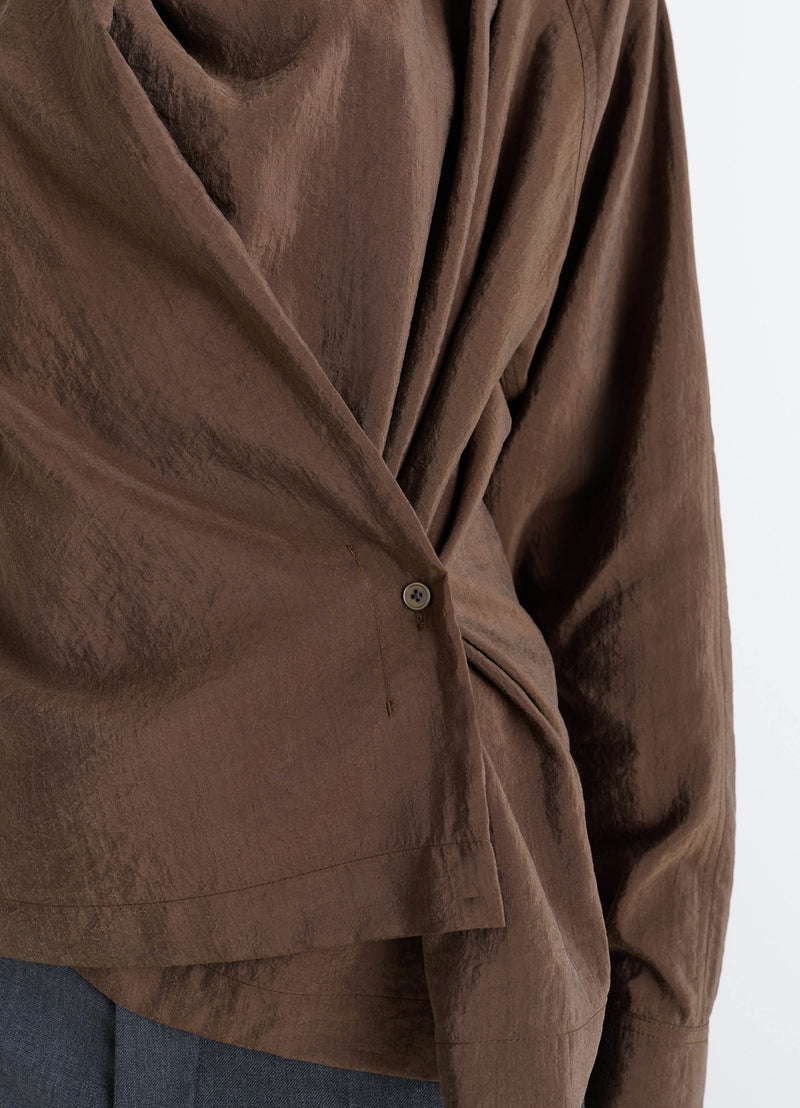 Brunette Dry Silk Twisted Top