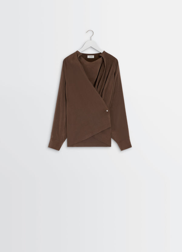 Brunette Dry Silk Twisted Top