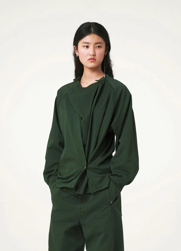 Hunter Green Twisted Top