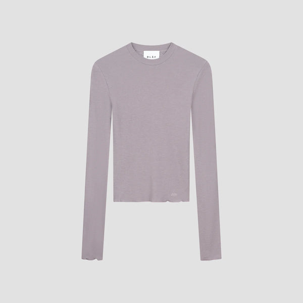 Stone Grey Mini Logo LS Top