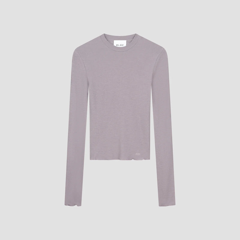 Stone Grey Mini Logo LS Top