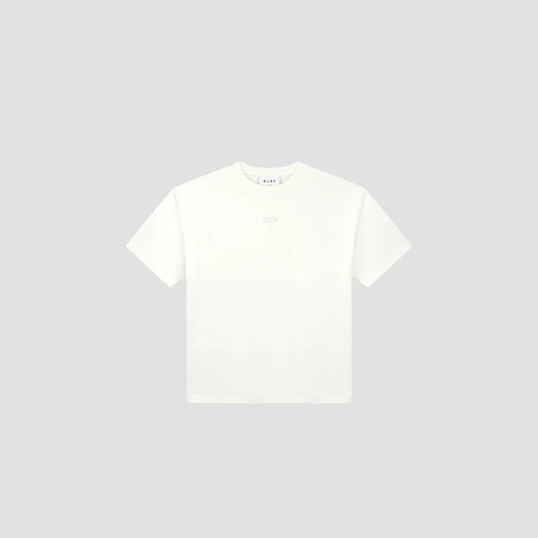 White Boxy Logo Tshirt