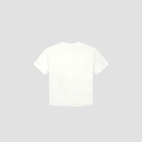 White Boxy Logo Tshirt