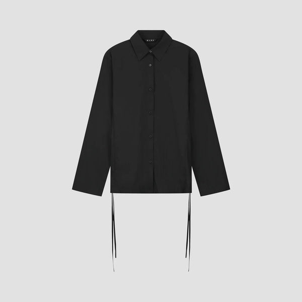 Black Slim Tie Shirt