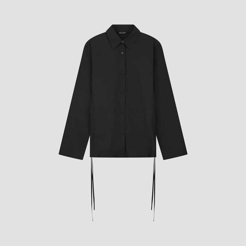 Black Slim Tie Shirt