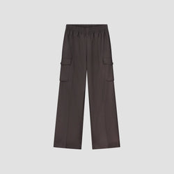 Brown Tailored Cargo Pants