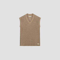 Tan Slub Vest