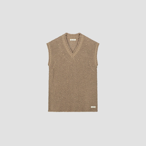 Tan Slub Vest