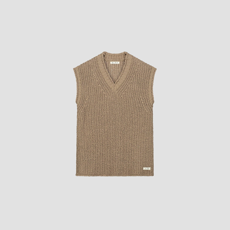 Tan Slub Vest