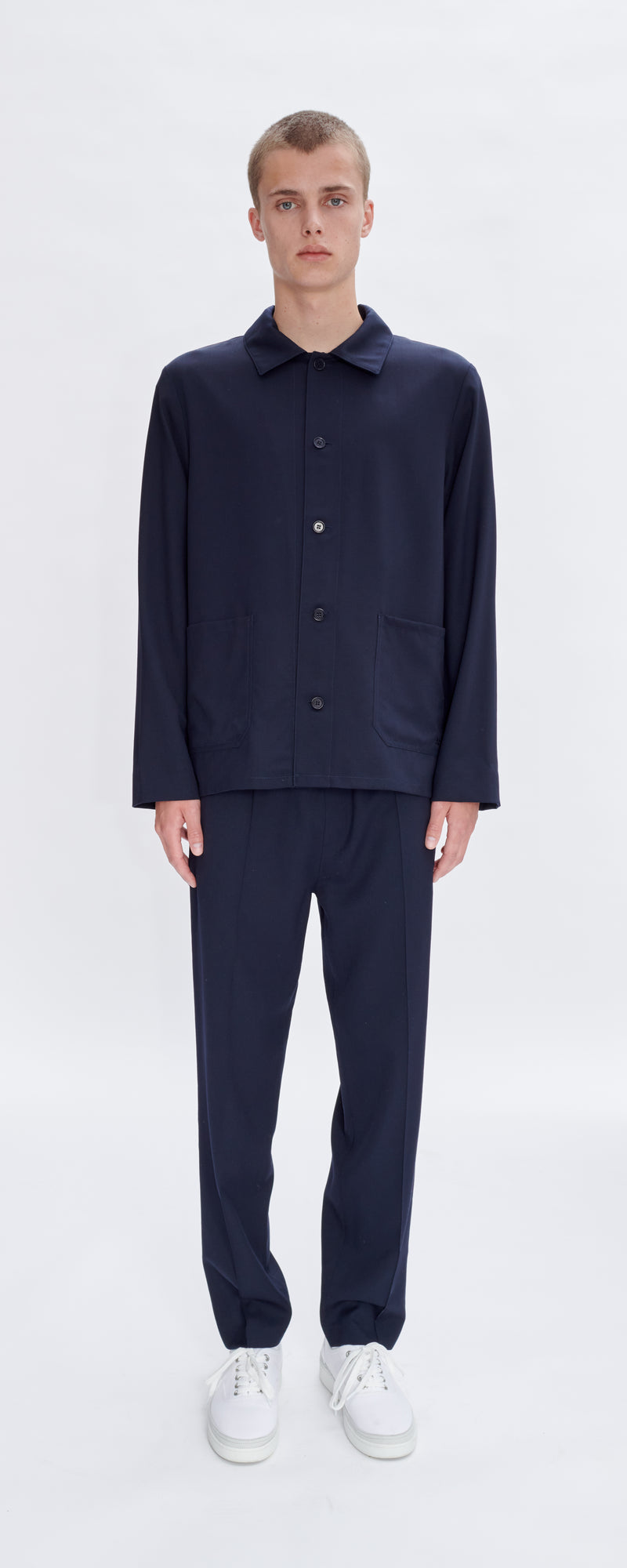 Navy Wool Kerlouan Jacket