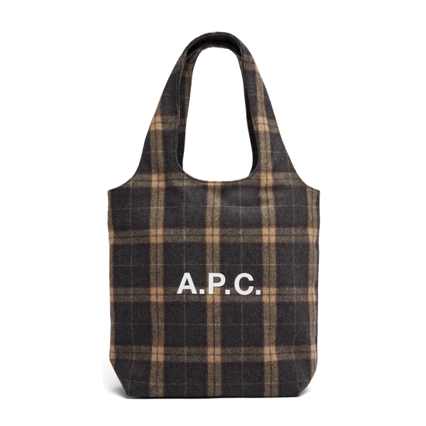 Heather Anthracite Checked Ninon Small Totebag