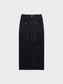 Mahogany Blue Denim Maxi Skirt 17END