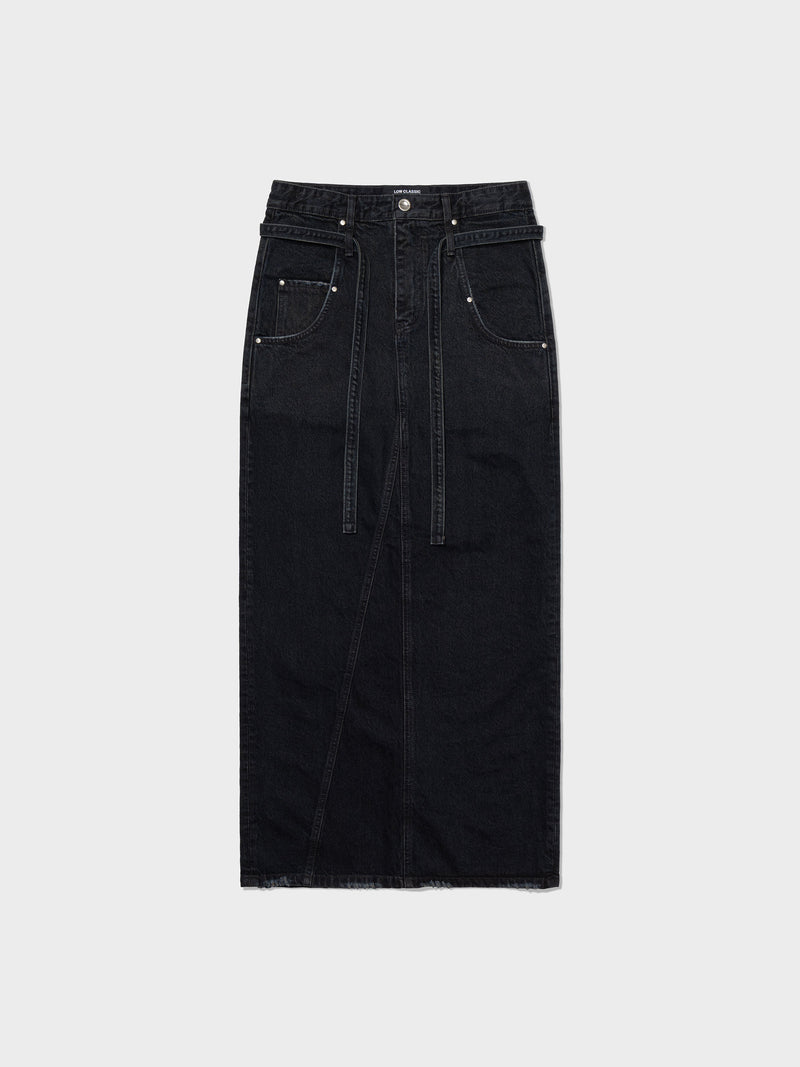 Mahogany Blue Denim Maxi Skirt 17END