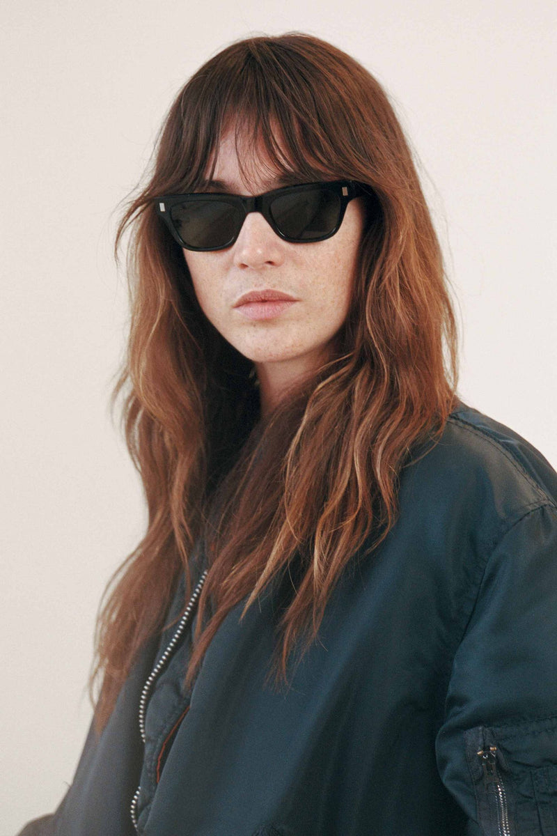 Aki Black - Green Solid Lens