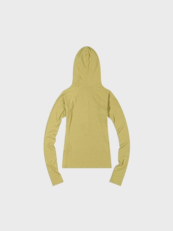 Lime Button Up Hoodie 2