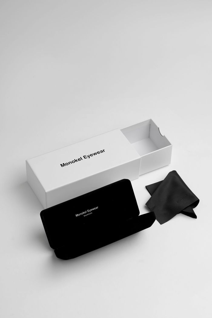 Jet Black- Orange Solid Lens