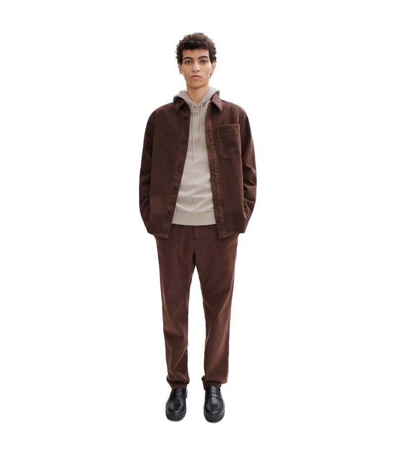 Brown Vittorio Brodée Poitrine Overshirt