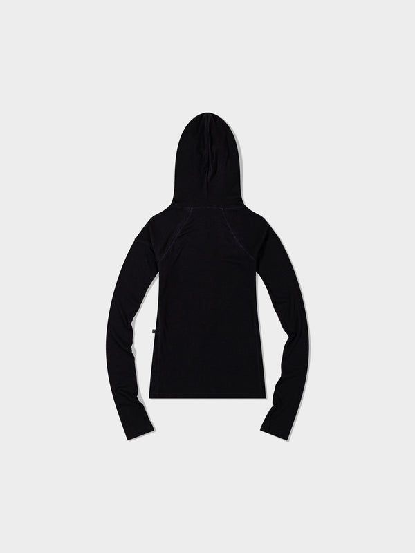 Black Button Up Hoodie 2